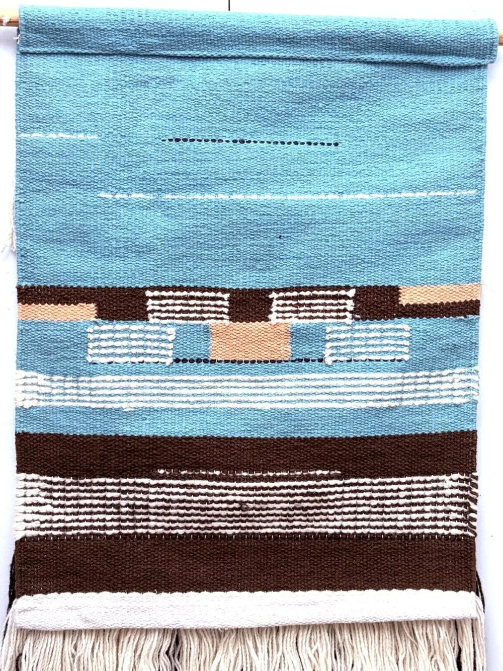 NWOT Handmade One-of-a-Kind Woven Wall Hanging Boho Textile Art